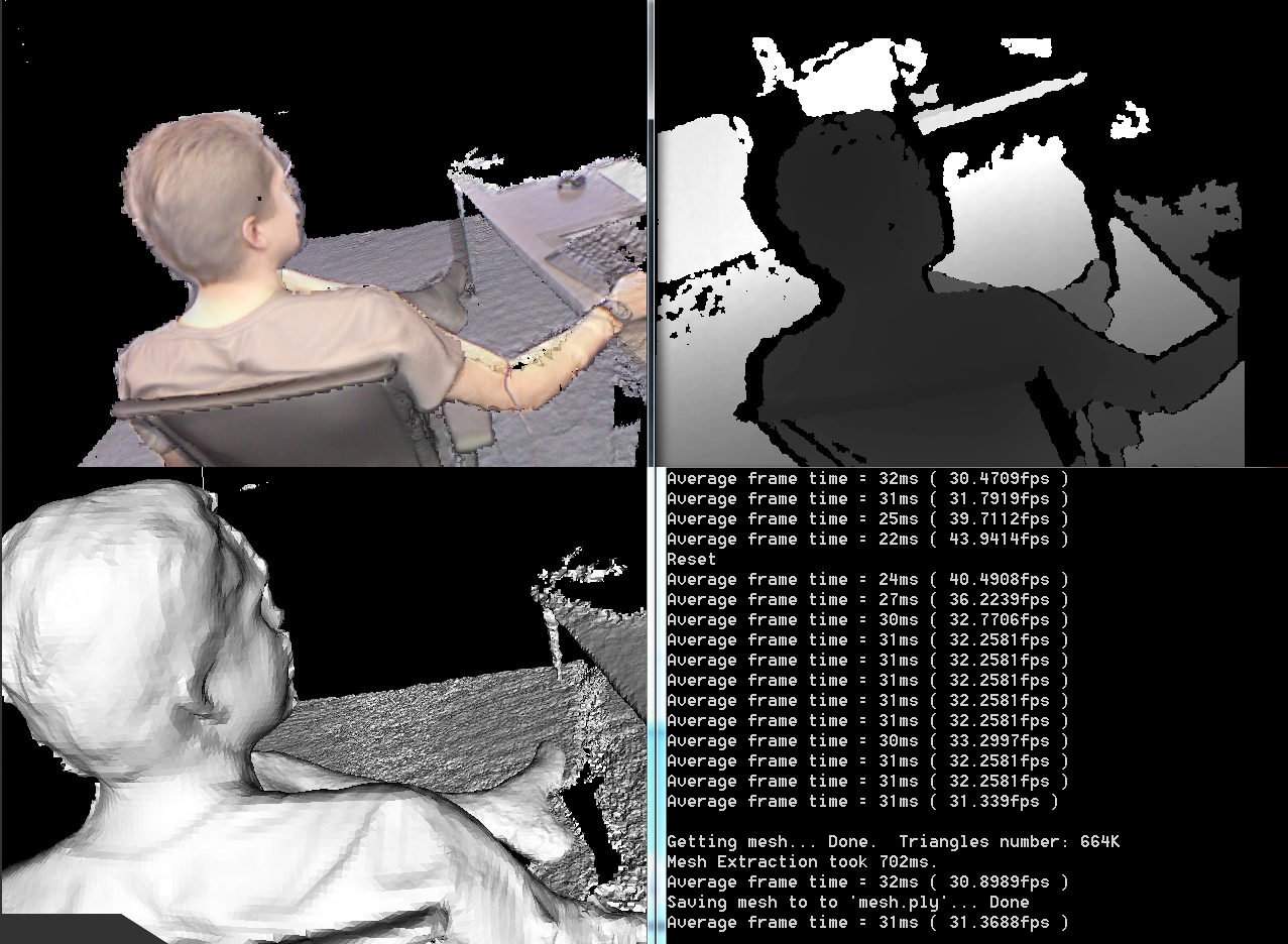 Kinect 3D Scan Screenshot