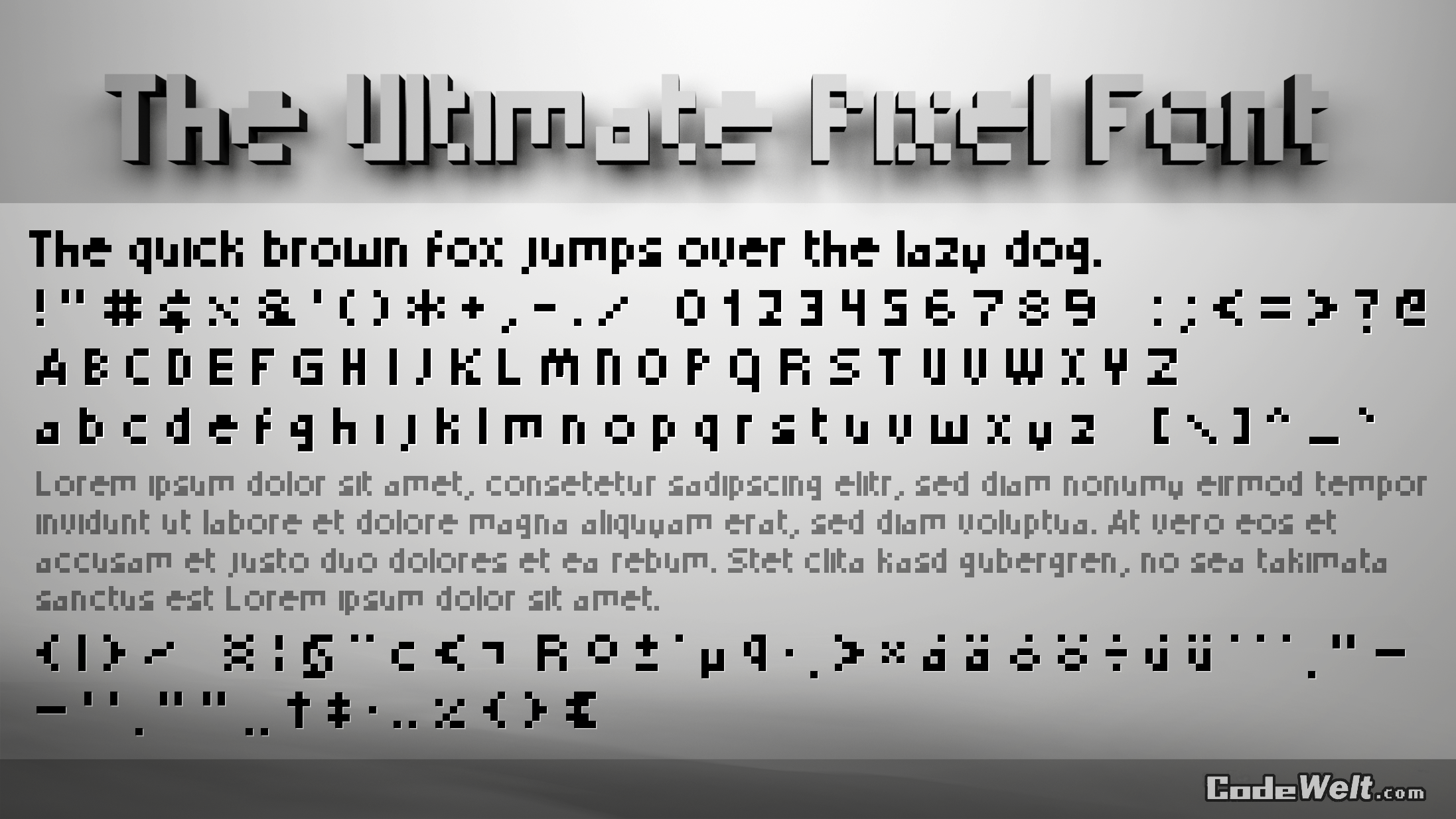 UltimatePixelFont Preview